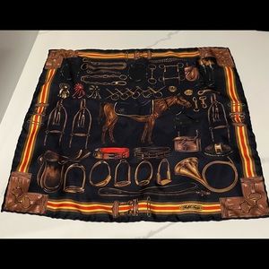 Ralph Lauren Equestrian Silk Pocket Square